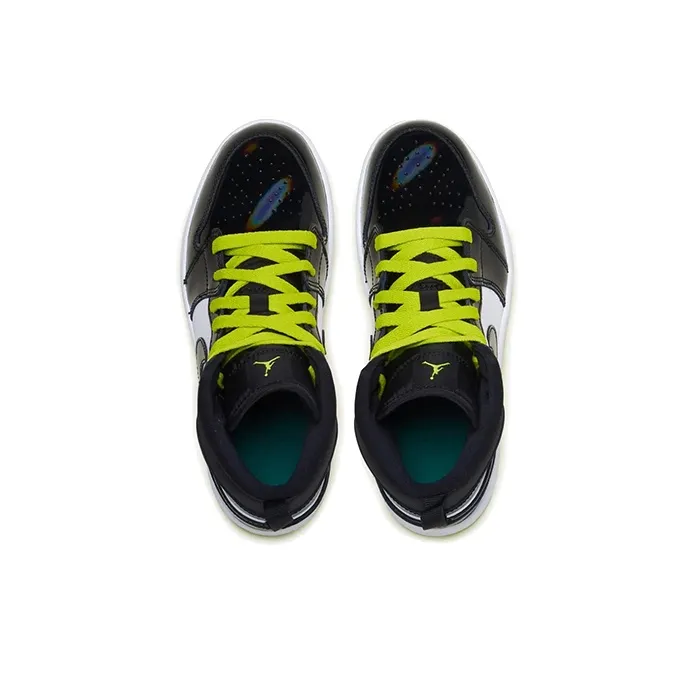 Jordan 1 Mid PS Black Cyber-2