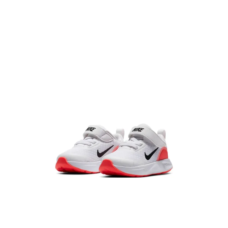 Nike Wearallday Slip Resistant Cushioning Low Top Running Shoes White Red Black Infant And Toddler-2