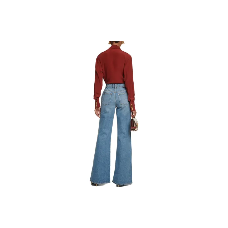 BALMAIN Jeans Women's Blue-2