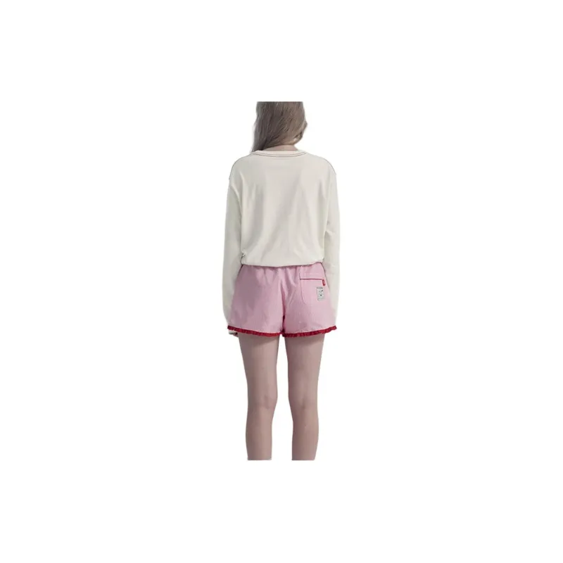 Kirsh x BONTEMPS GRAPHIC LONG SLEEVE T-Shirt Women's Beige-2