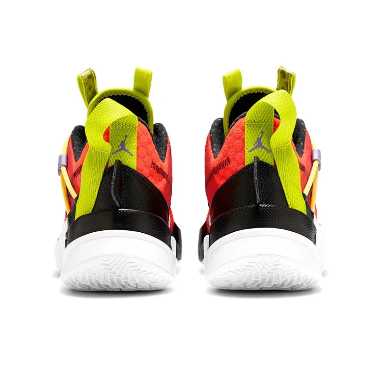 Jordan Why Not Zer0.3 SE Russell Westbrook 3 Wear-Resistant Low-Top Children's Basketball Shoes Orange Yellow Teenagers-3