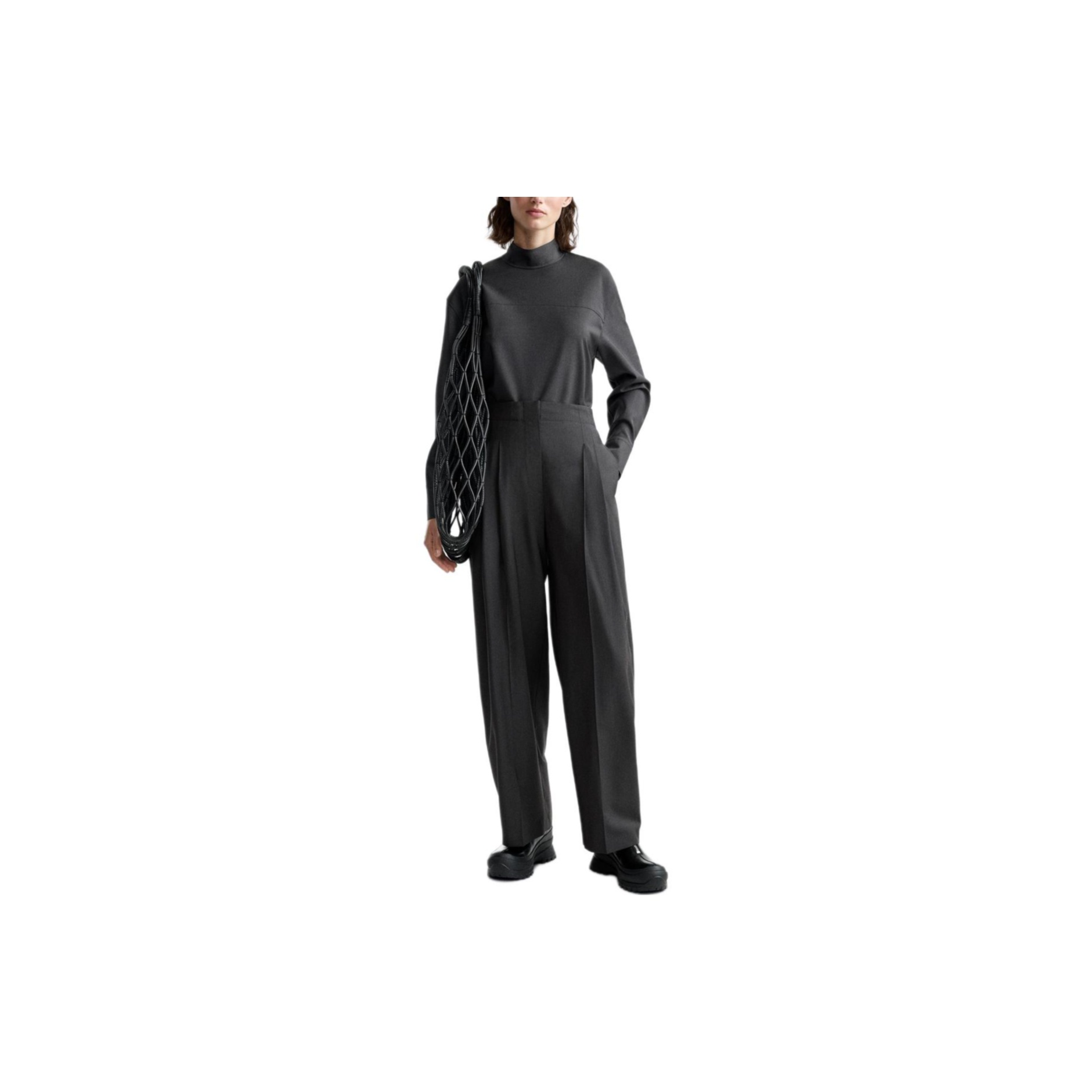 Studio Nicholson X ZARA Suit Trousers Women's Dark Gray - POIZON Studio Nicholson X ZARA Suit Trousers Women's Dark Gray - POIZON