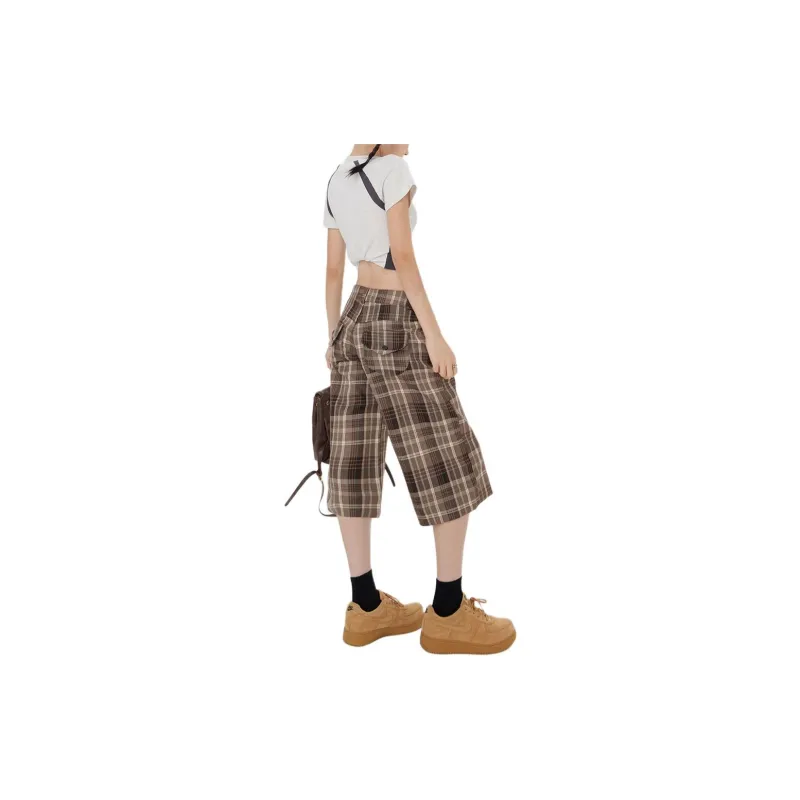 Kazakhstan SS24 Casual Pants Women's Plaid-2