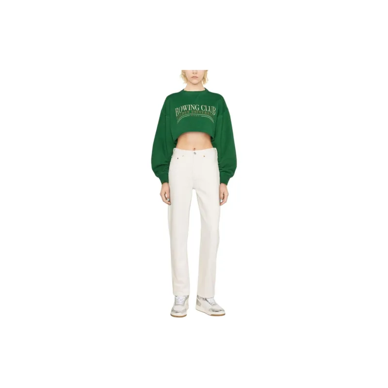 Golden Goose Louisa Cropped Cotton Sweatshirt-1