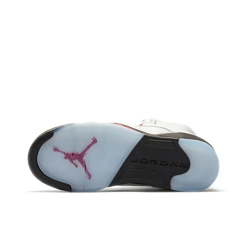 Jordan 5 Retro Fire Red Silver Tongue 2020 GS-5