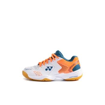 YONEX Power Cushion Low Top Badminton Shoes White Orange Kids