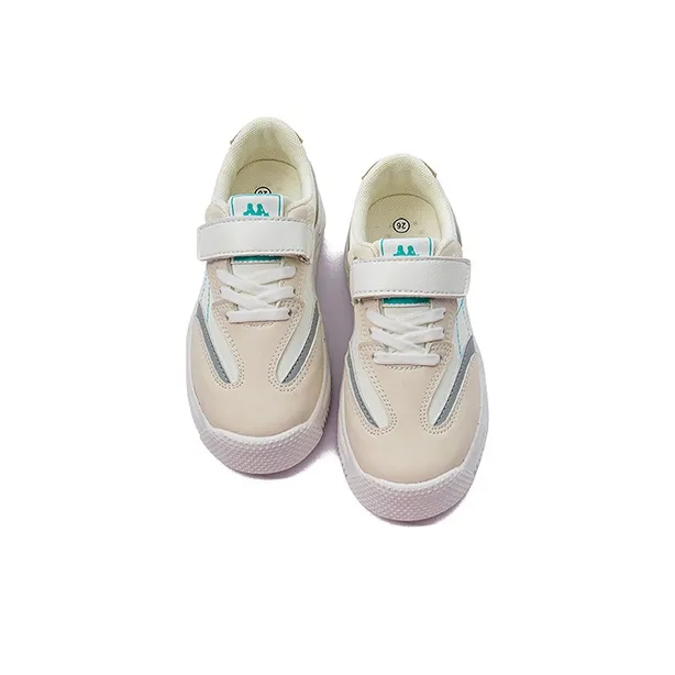KAPPA KIDS Anti Slip Wear Resistant Low Top Kids' Skateboarding Shoes Beige White Moon Kids'-3