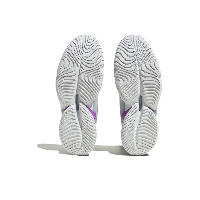 Adidas D.O.N. Issue #4 Mitchell 4 Low Top Children's Basketball Shoes Gray Purple Teenagers-5