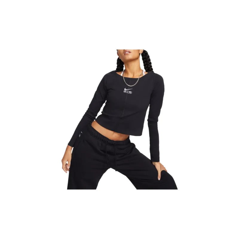 Nike T-Shirts Women's Black-2