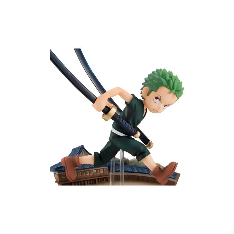 MegaHouse Roronoa Zoro GEM Collection One Piece Zoro Running. Chibi Figures-0