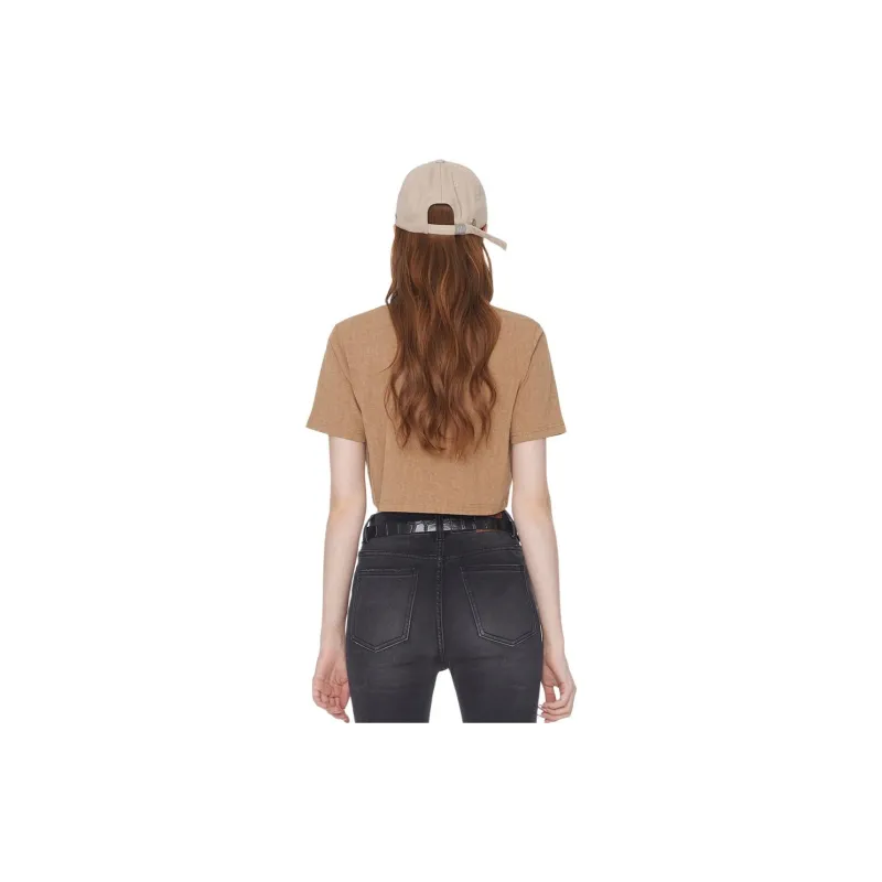 Guuka Hero Regular T Shirt Women's Khaki-1