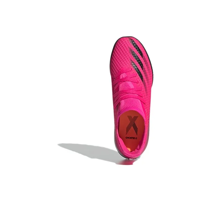 Adidas X GHOSTED 3 Turf K Abrasion Resistant Low Top Kids' Soccer Shoes Rose Red Kids'-4