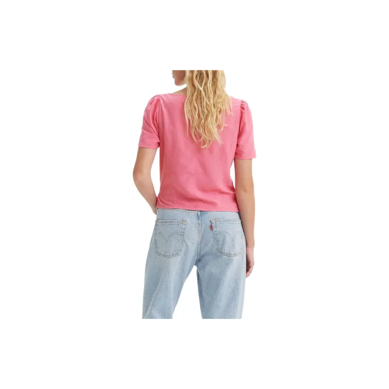 Levis Shirts Women's Coral Red-2