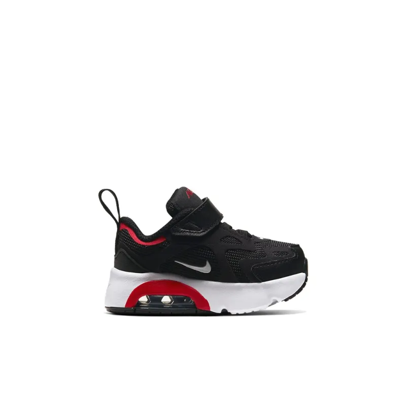 Nike Air Max 200 Shock Absorbers Low Top Running Shoes Black White Red Infant And Toddler-1