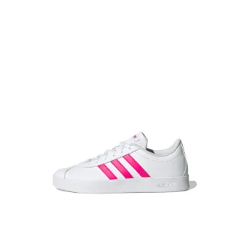 Adidas Neo VL Court 2.0 K Breathable Low Top Kids' Skateboarding Shoes White Pink Kids'