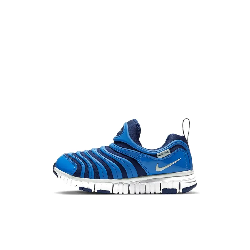 Nike Dynamo Free Sports Casual Shoes Blue White Children Aged 3 7 Years Old-0