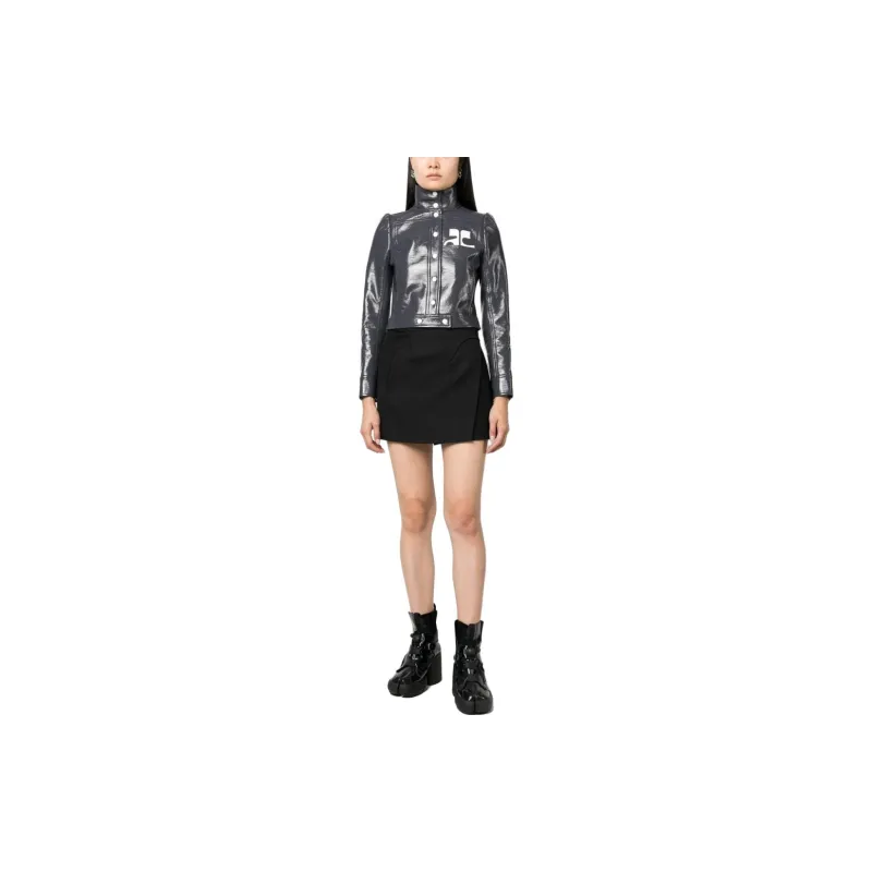 Courrèges Vinyl Reedition Jacket 'Steel Grey'-1