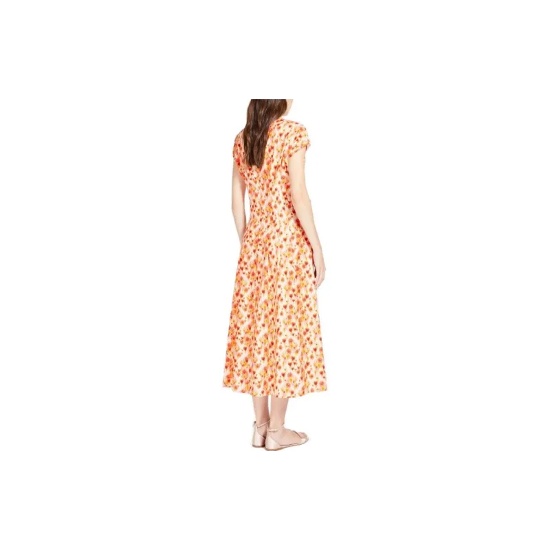 MaxMara Studio SS23 Short Sleeved Dress Women's Orange-3