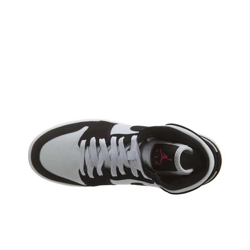 Jordan 1 Retro High GS Pure Platinum Black Pink-3