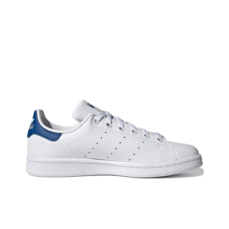 Adidas Originals J Breathable Low Top Skateboard Shoes White Blue Tail Teenagers-1