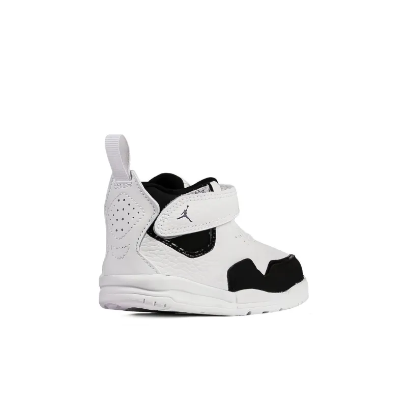 Jordan Courtside 23 Slip Resistant Shock Absorbers Mid Top Toddler Shoes White Black Infant And Toddler-3