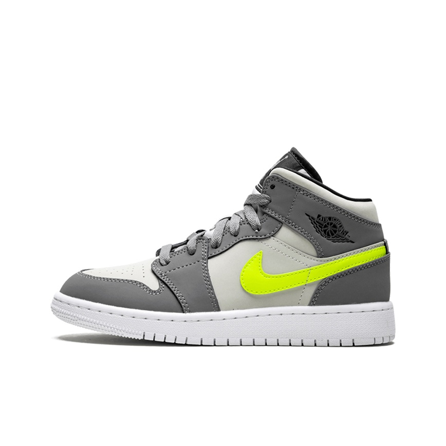 Jordan 1 Mid GS Gun Smoke Volt POIZON