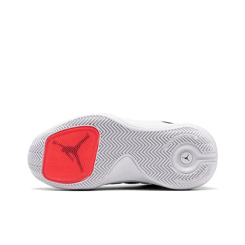 Jordan Jumpman 2020 Mid Top Children's Basketball Shoes Black White Red Unisex-4