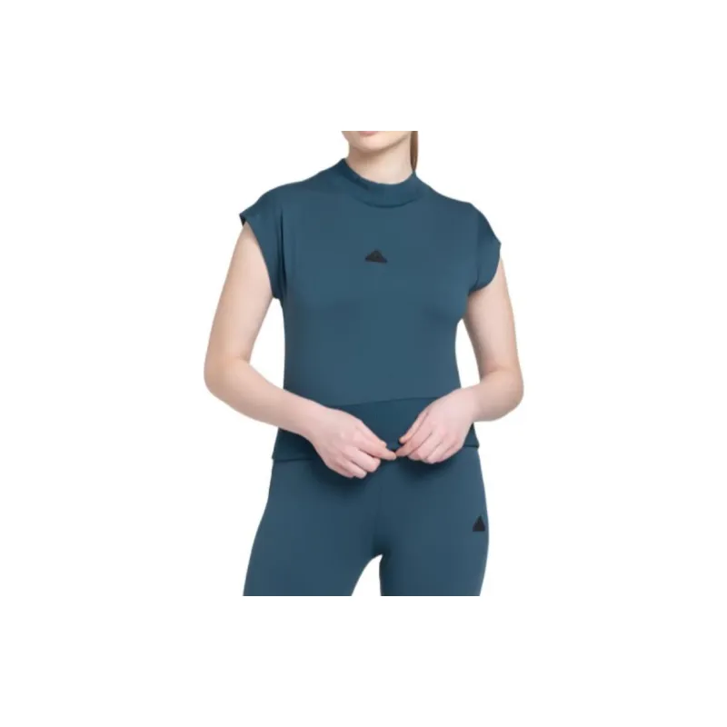 Adidas Z.N.E. Collection Crop Tops Women's Night Blue-3