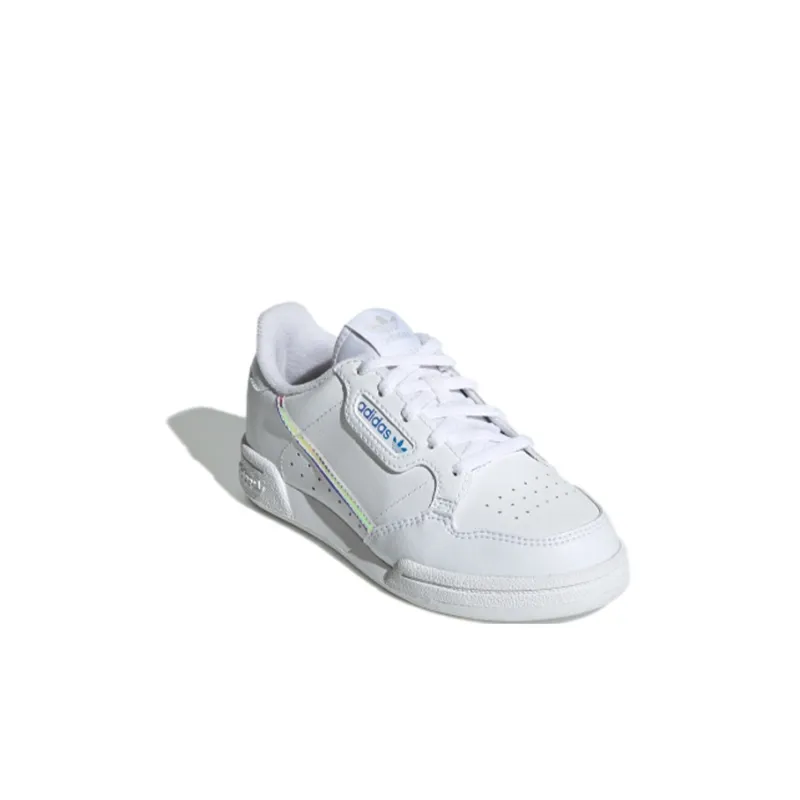 Adidas Originals Continental 80 C Low Top Kids' Skateboarding Shoes White Blue Children Aged 3 7 Years Old-2