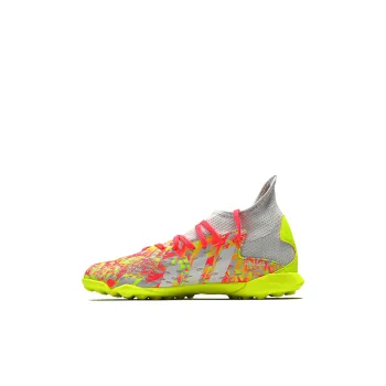 LIEYING x Adidas Freak Freak.3 TF Anti Slip And Wear Resistant Coverage Low Top Kids' Soccer Shoes Gray Red Kids'