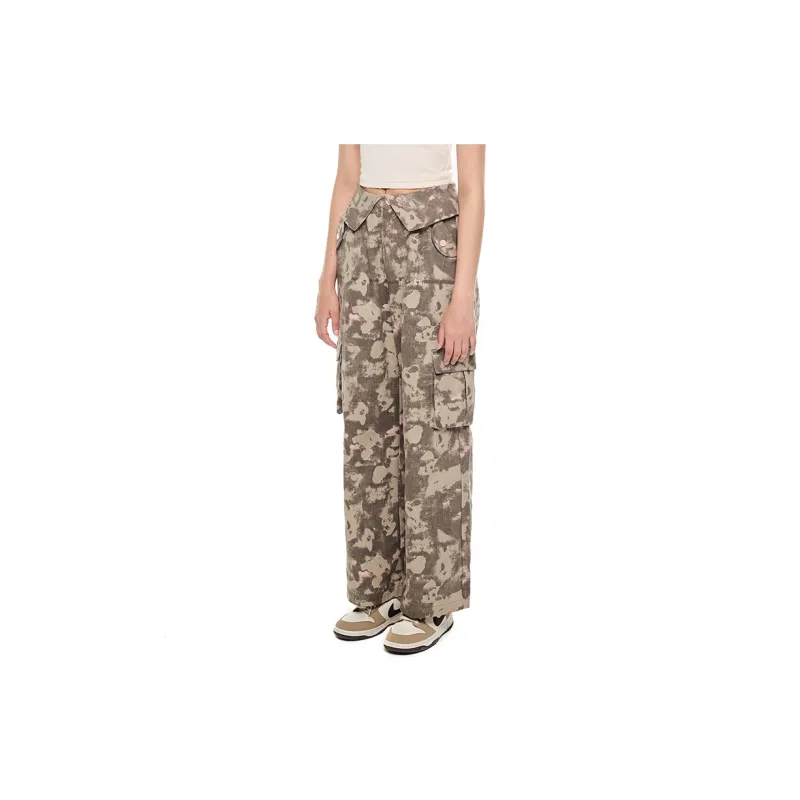 ANDREA MARTIN Cargo Pants Women's Gray Pink-4