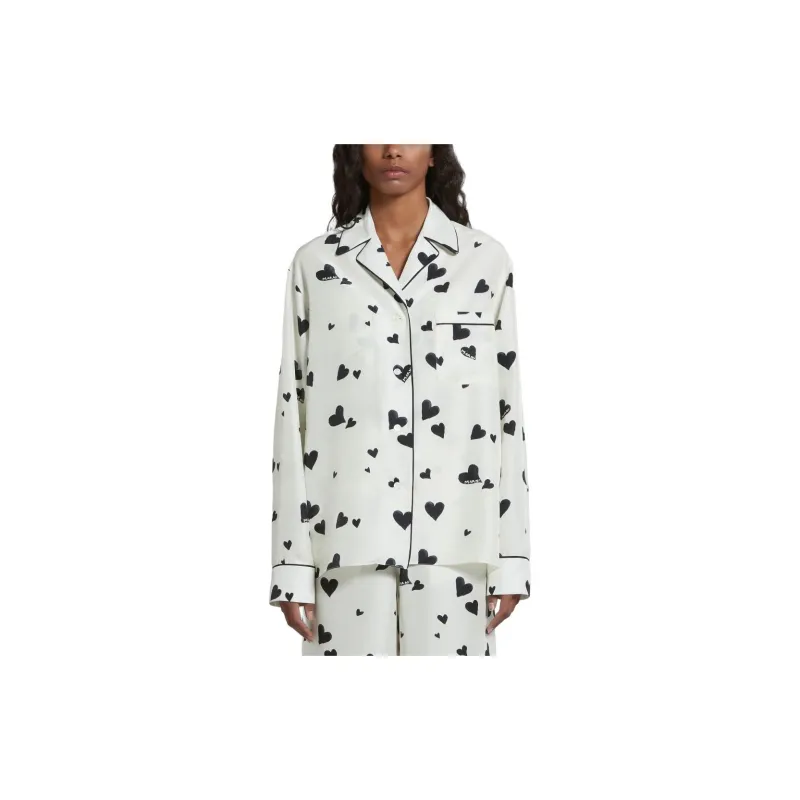 MARNI Bunch Of Hearts Silk Pajama Shirt-1