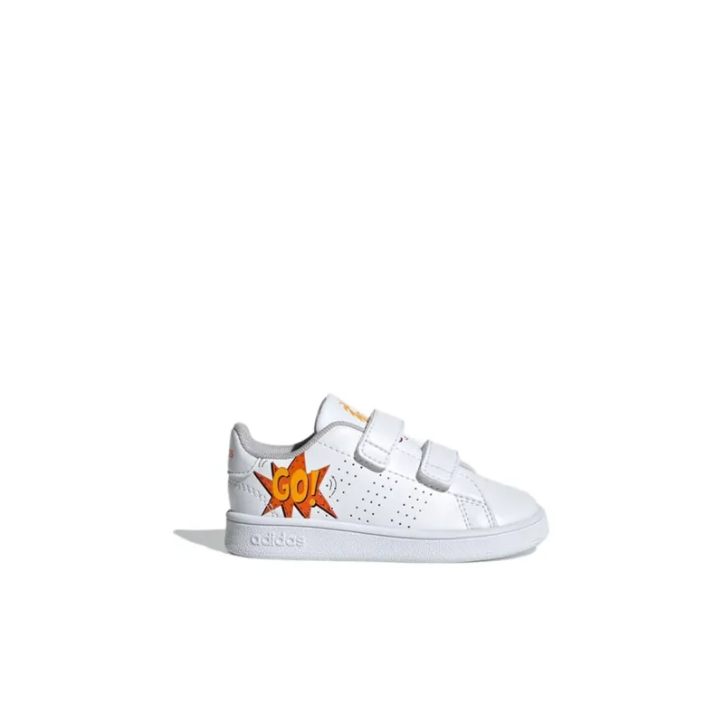 Adidas Neo ADVANTAGE Abrasion Resistant Low Top Toddler Shoes White Infant And Toddler-1