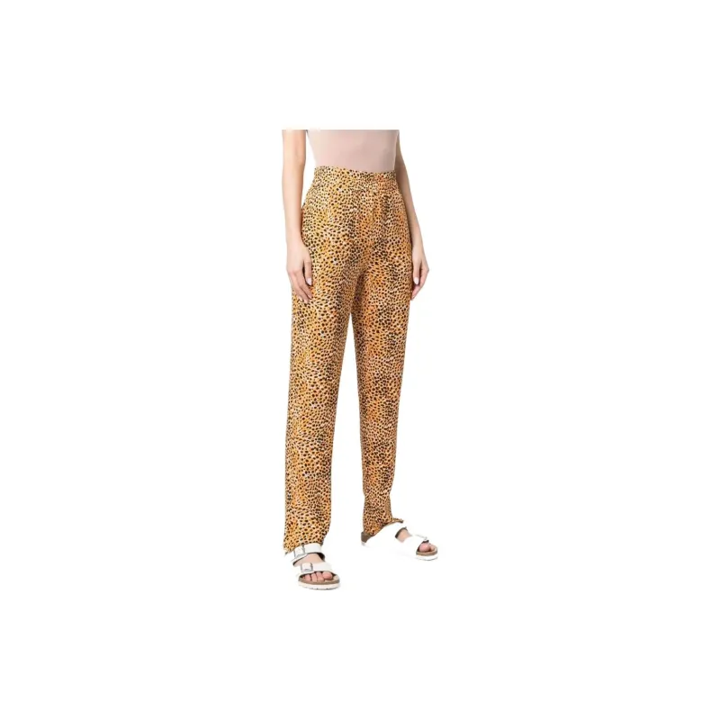 GANNI Knitted Sweatpants Women's Yellow-3