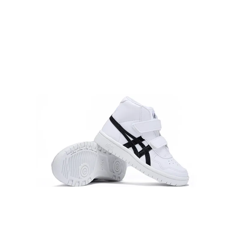 Asics Japan L High-Top Kids' Skateboarding Shoes Black White Children Aged 3-7 Years Old-2