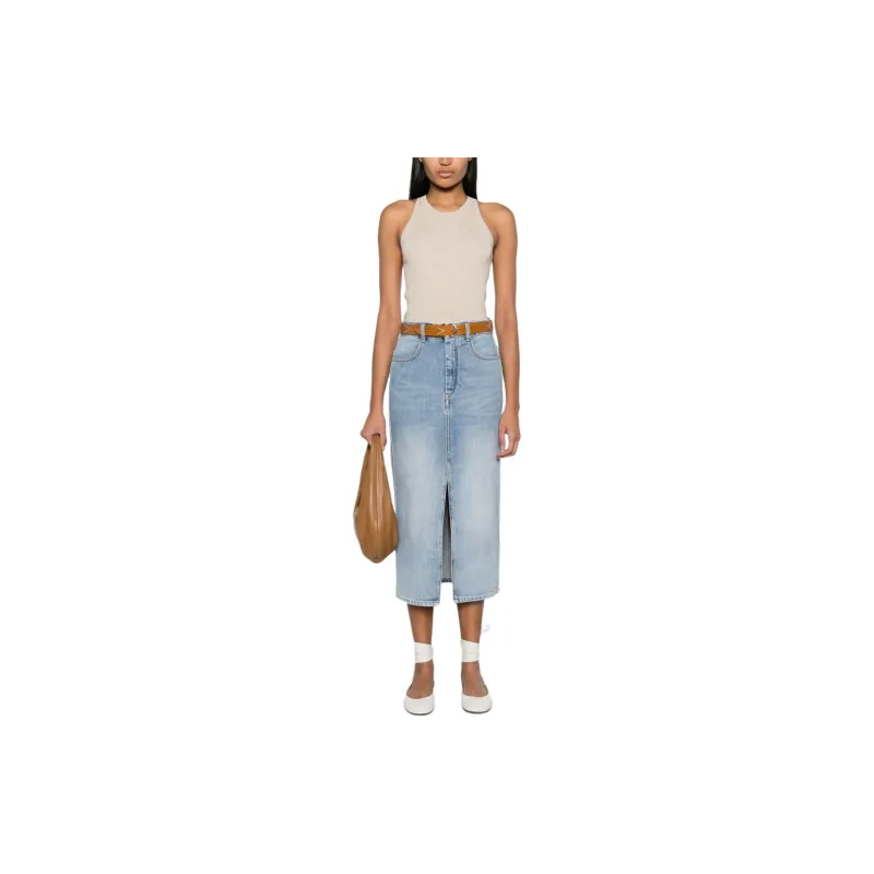 ISABEL MARANT Julicia Denim Midi Skirt-1