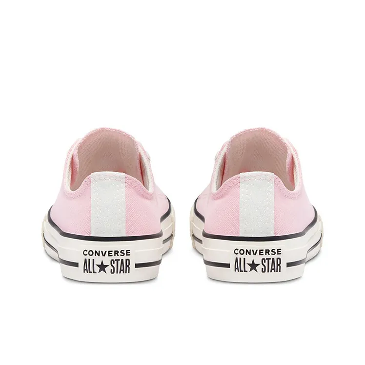 Converse Chuck Taylor All Star Low Top Anti Slip Wear Resistant Low Top Kids Canvas Shoes Pink White Teenagers-4