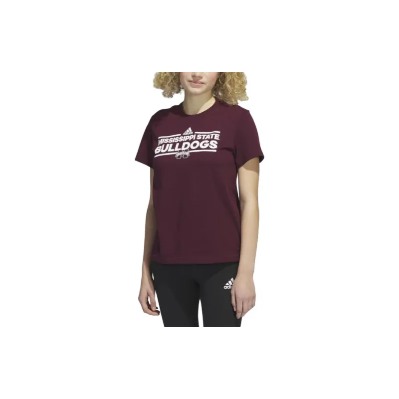 Adidas T-Shirts Women's Burgundy-1