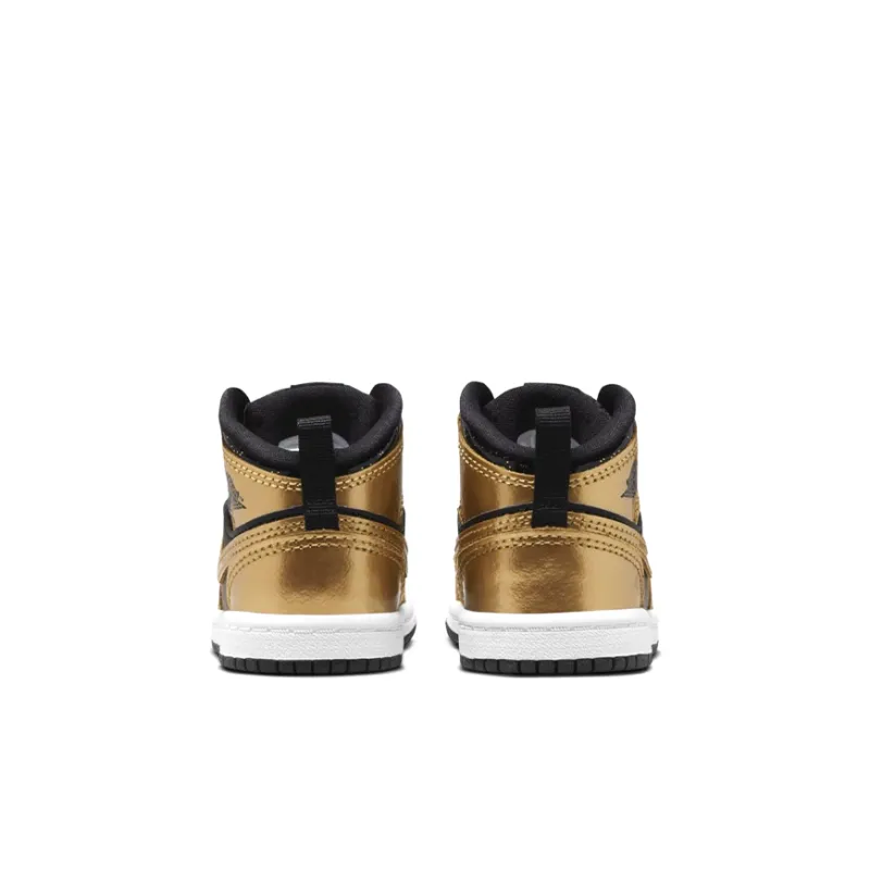 Jordan 1 Mid SE Metallic Gold Black TD-4