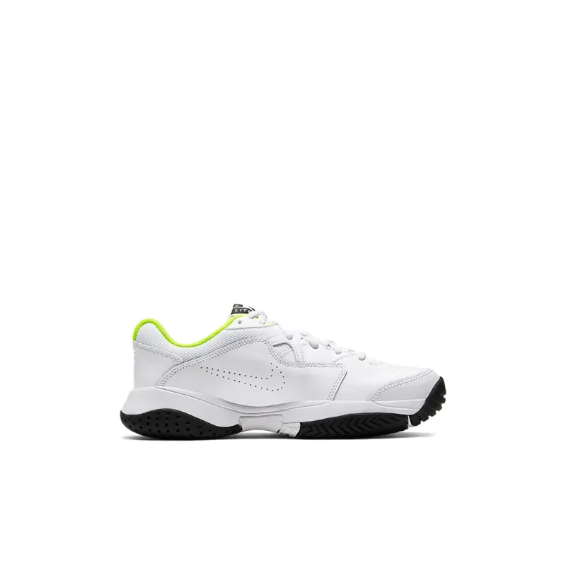 Nike Court Lite 2 Jr. Slip-Resistant Cushioning Kids' Training Shoes White Green Kids'-1