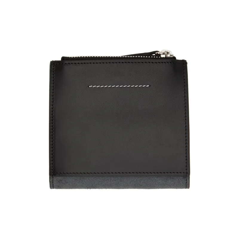 MM6 Maison Margiela Logo Detailed Bi-Fold Wallet-3