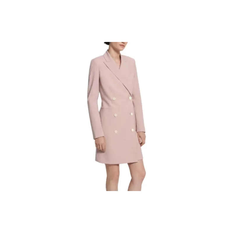 THEORY Long-Sleeved Dresses Women's Light Pink-1