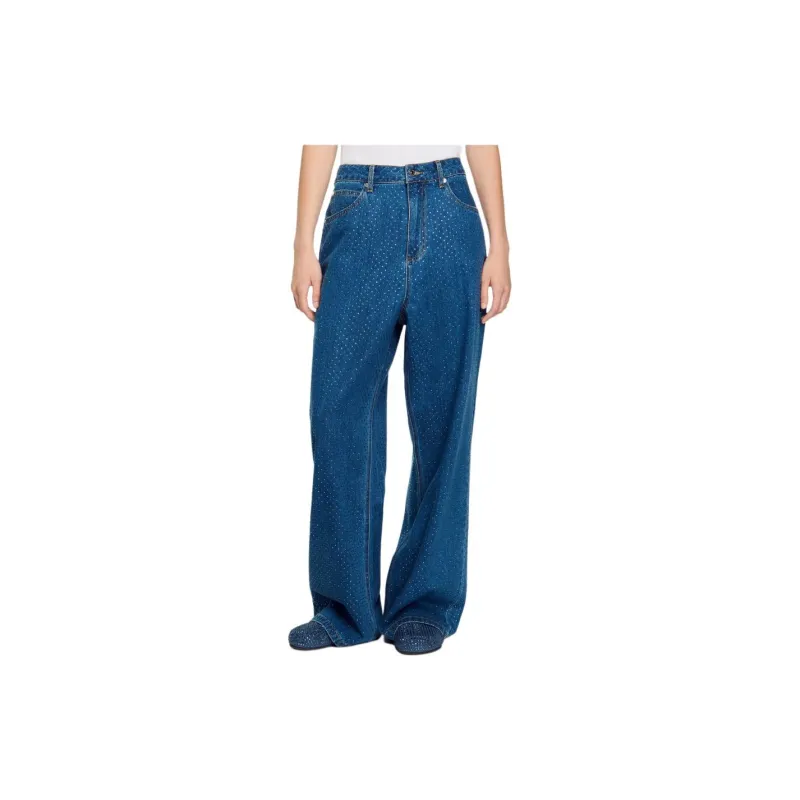 Sandro High rise Wide leg Jeans-1