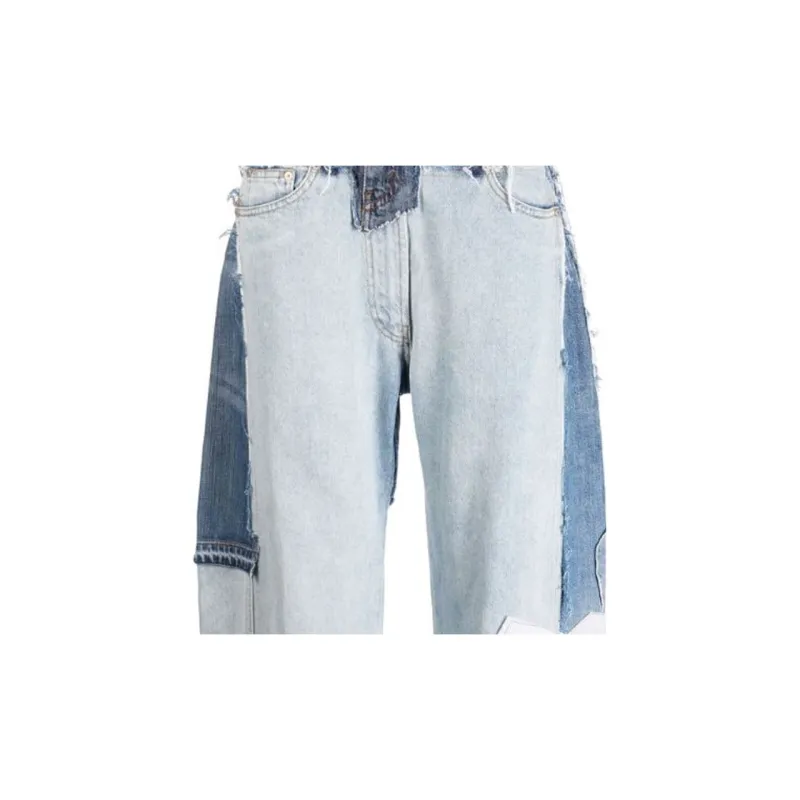 NATASHA ZINKO Upcycled Wide-leg Jeans-5