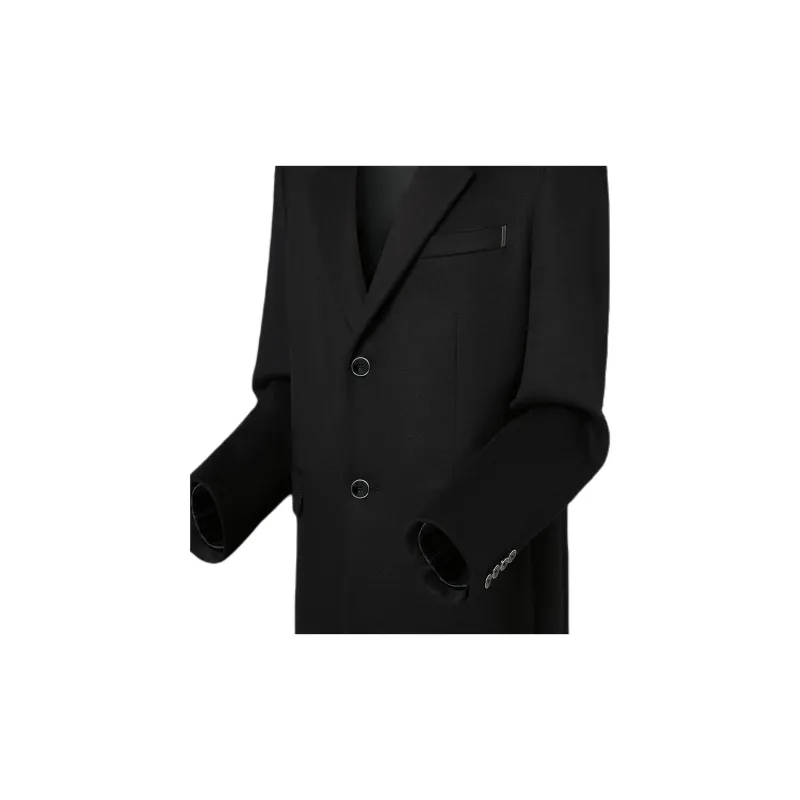 LOUIS VUITTON Single Breasted Tailored Cashmere Coat-4