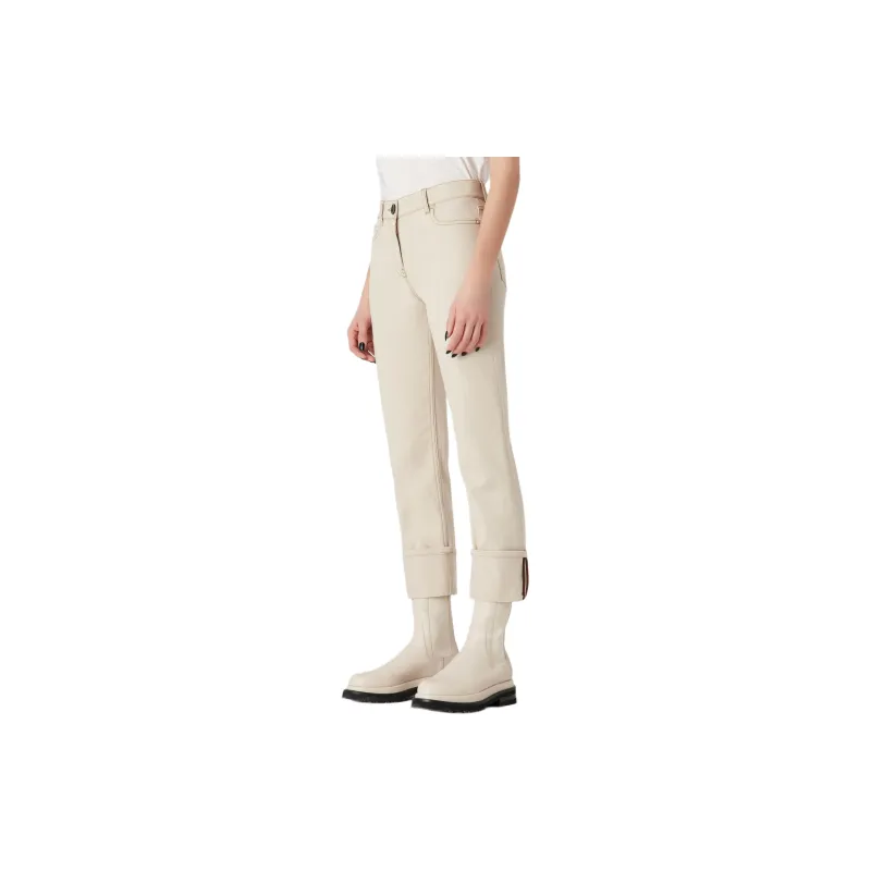 GIORGIO ARMANI SS24 Jeans Women's Beige-2