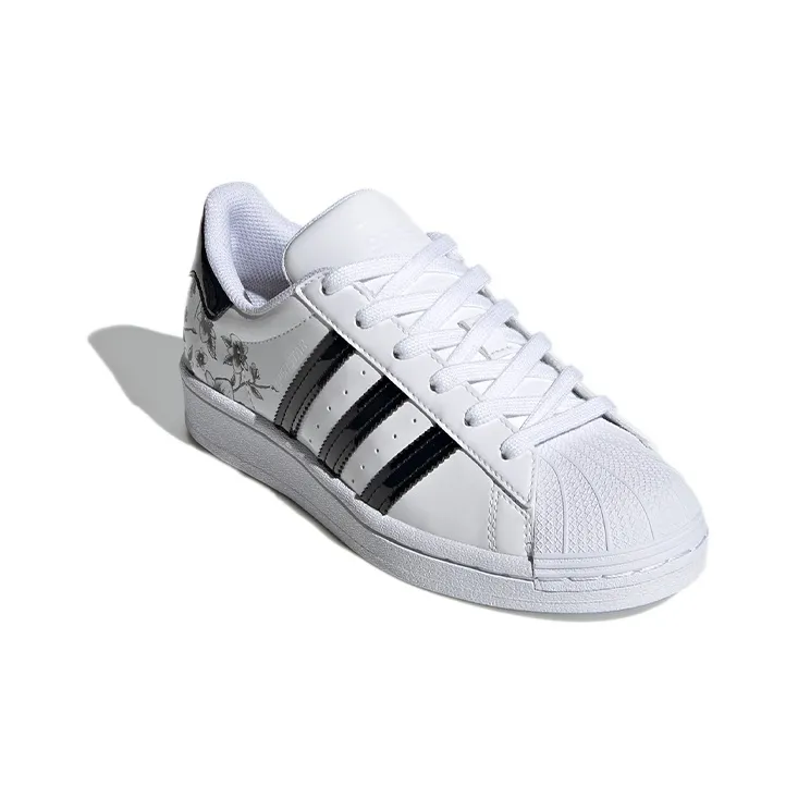 Adidas Originals J Abrasion Resistant Low Top Skateboard Shoes White Teenagers-2