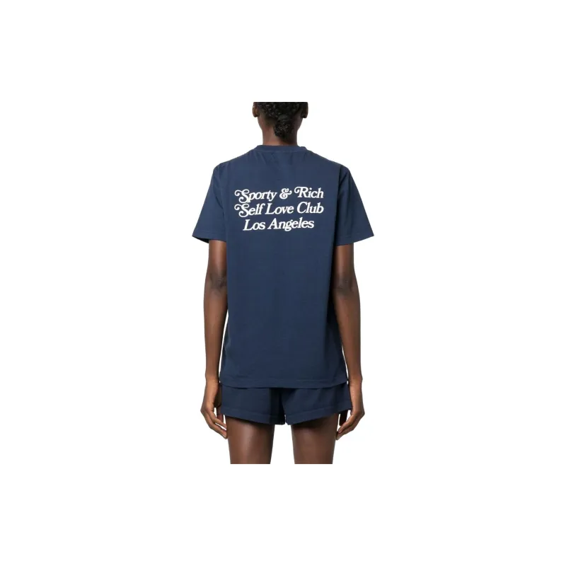 SPORTY & RICH Self Love Club Cotton T shirt-2
