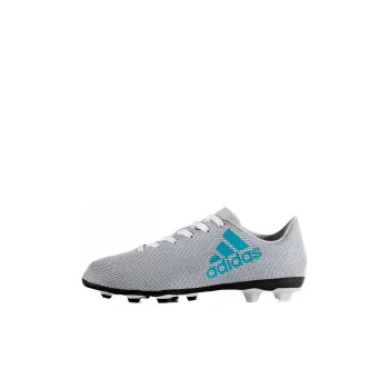Adidas 17.4 J FG Wear Resistant Low Top Kids' Soccer Shoes Gray Kids'