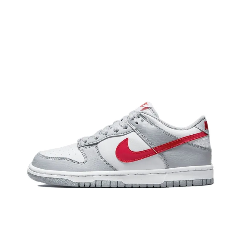 Nike Dunk Low GS 'Grey Red'-0